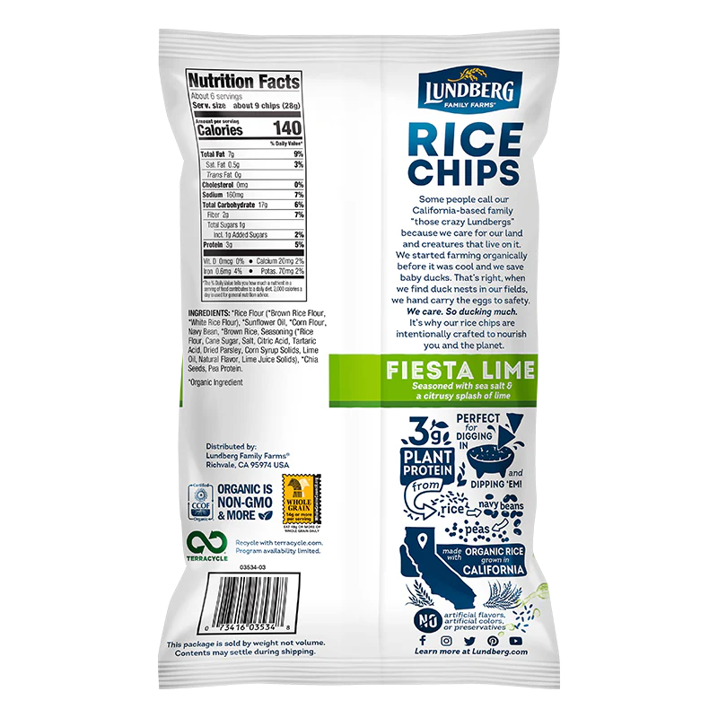 Fiesta Lime Rice Chips - Image 3