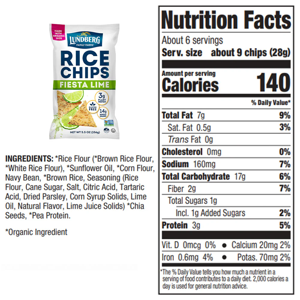 Fiesta Lime Rice Chips - Image 7