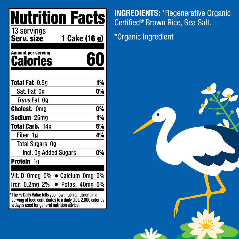 Organic Brown Rice Cakes - Lightly Salted - Image 6