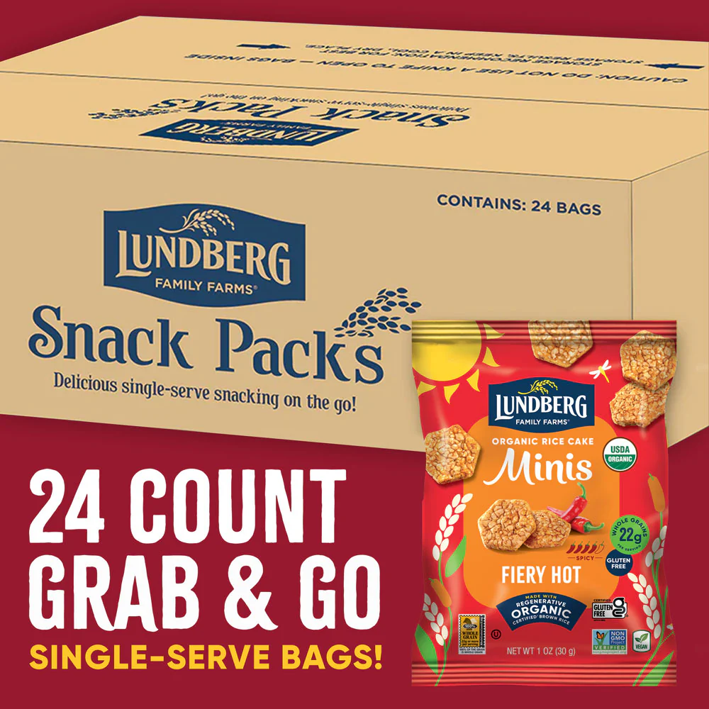 Organic Fiery Hot Rice Cake Minis, Single-Serve - Image 3