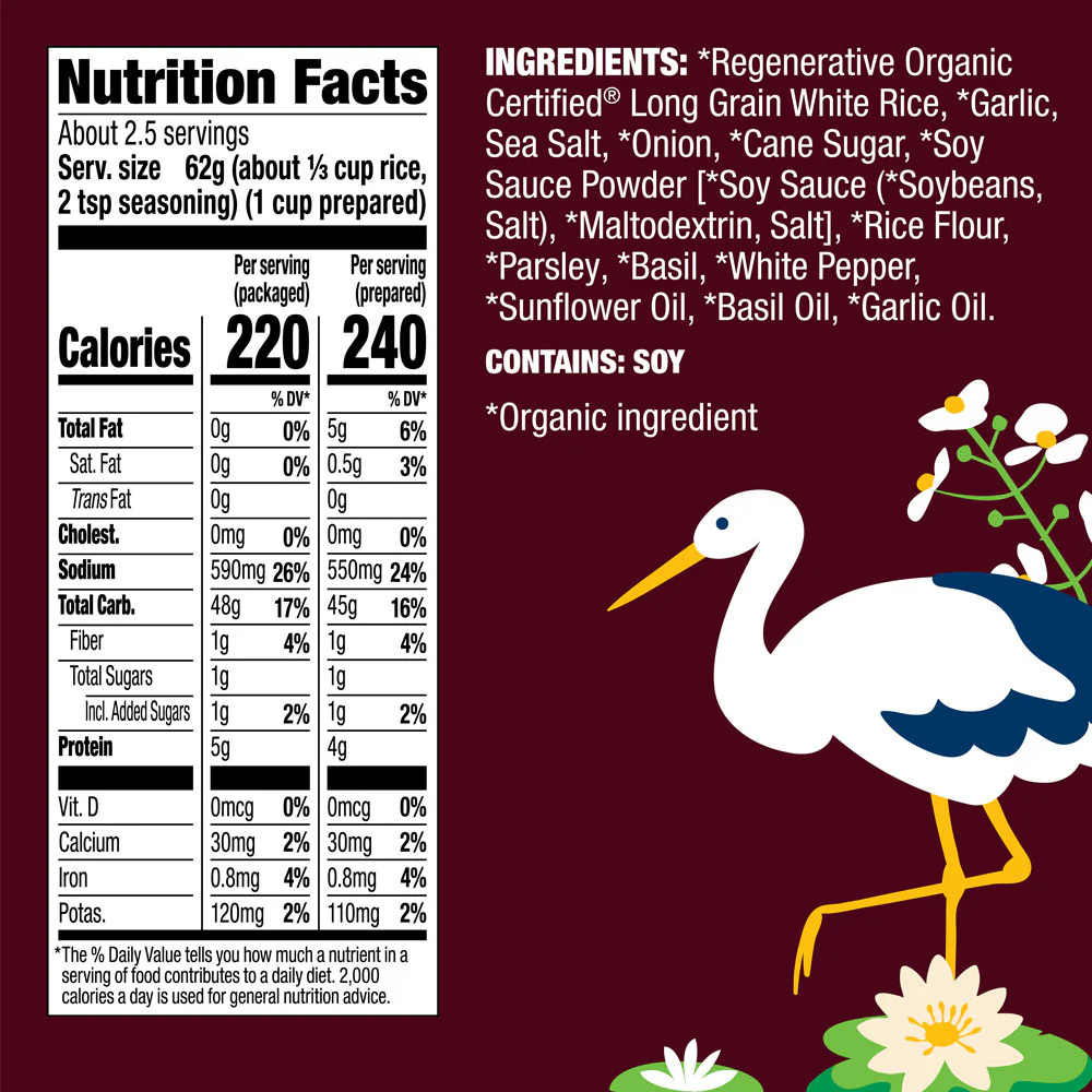 Organic Garlic & Basil Rice - Image 5