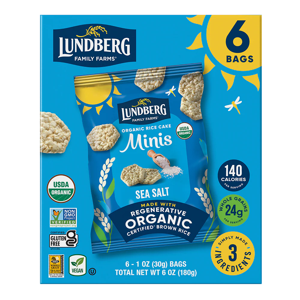 Organic Sea Salt Rice Cake Minis, Single-Serve - Image 6