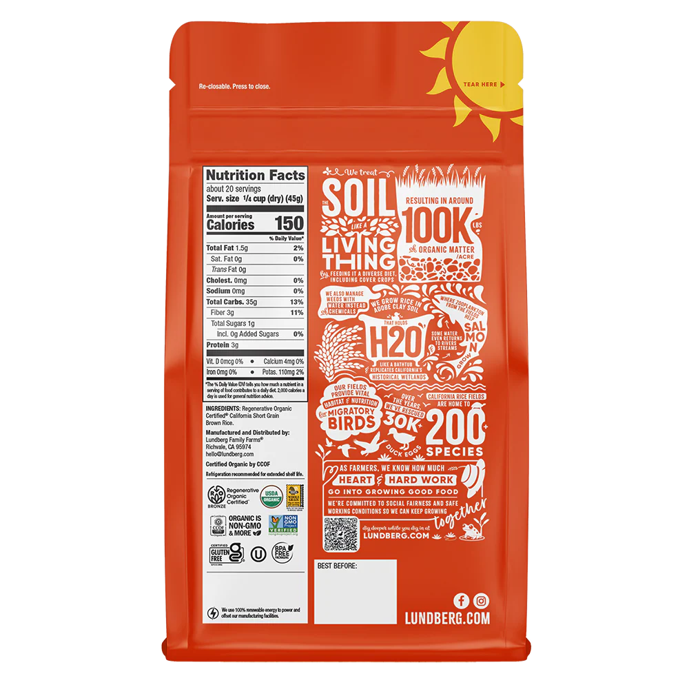 Organic Short Grain Brown Rice - Image 3
