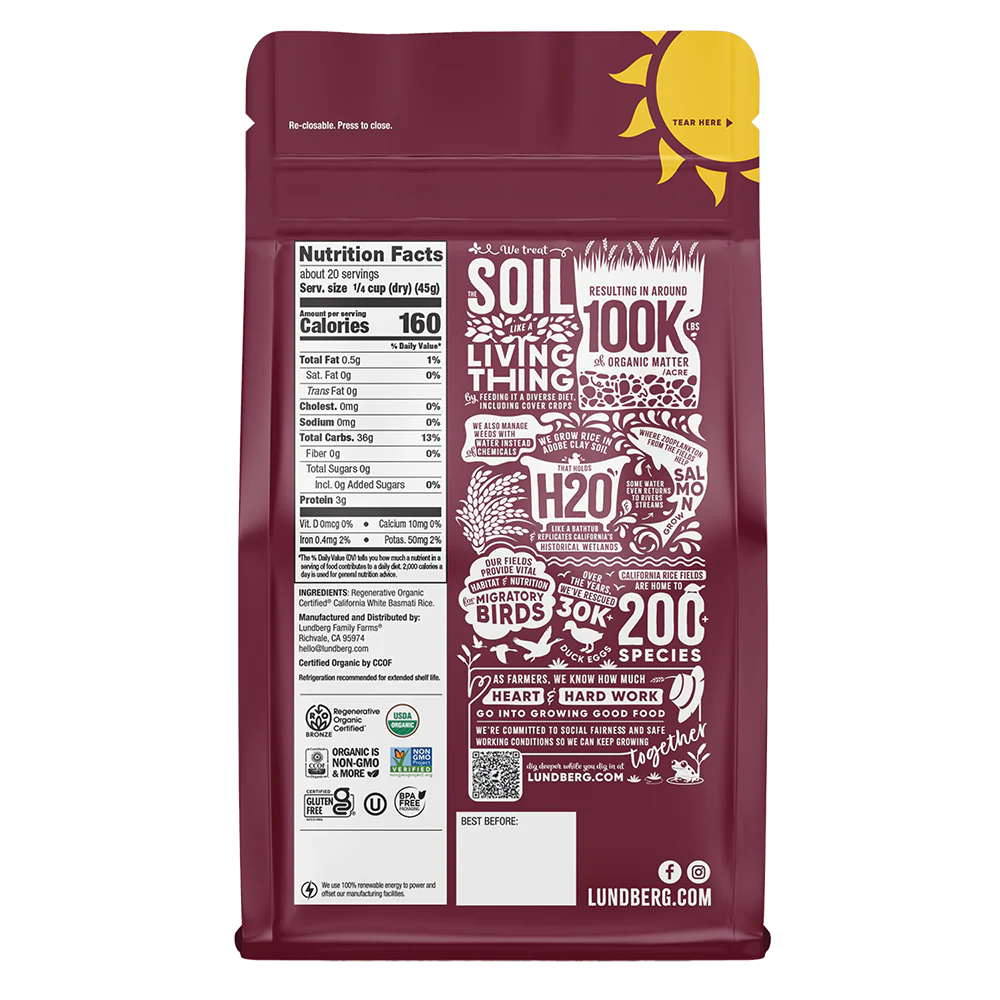 Organic White Basmati Rice - Image 3
