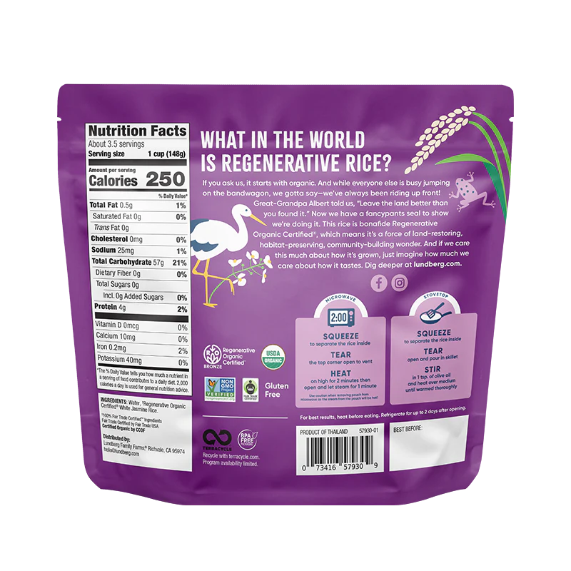Regenerative Organic Certified® 2-Minute Jasmine Rice, Value Size - Image 3