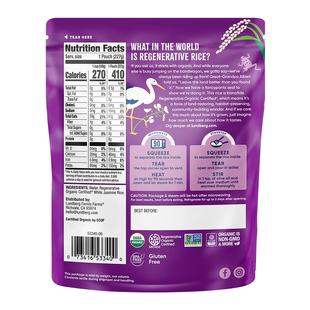 Regenerative Organic Certified® 90-Second Jasmine Rice - Image 3