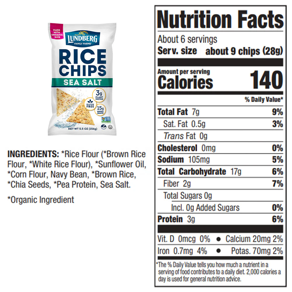 Sea Salt Rice Chips - Image 7