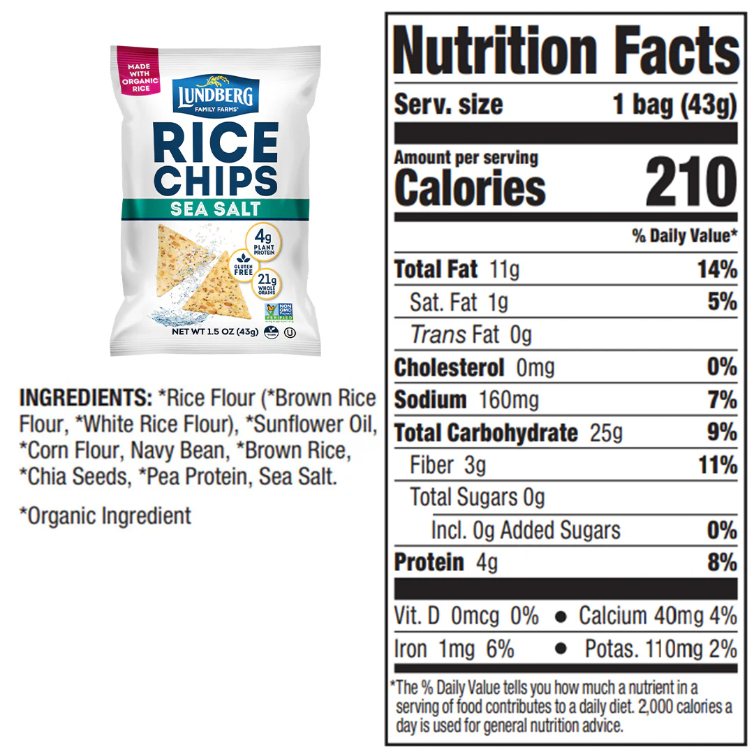 Sea Salt Rice Chips - Single-Serve - Image 6