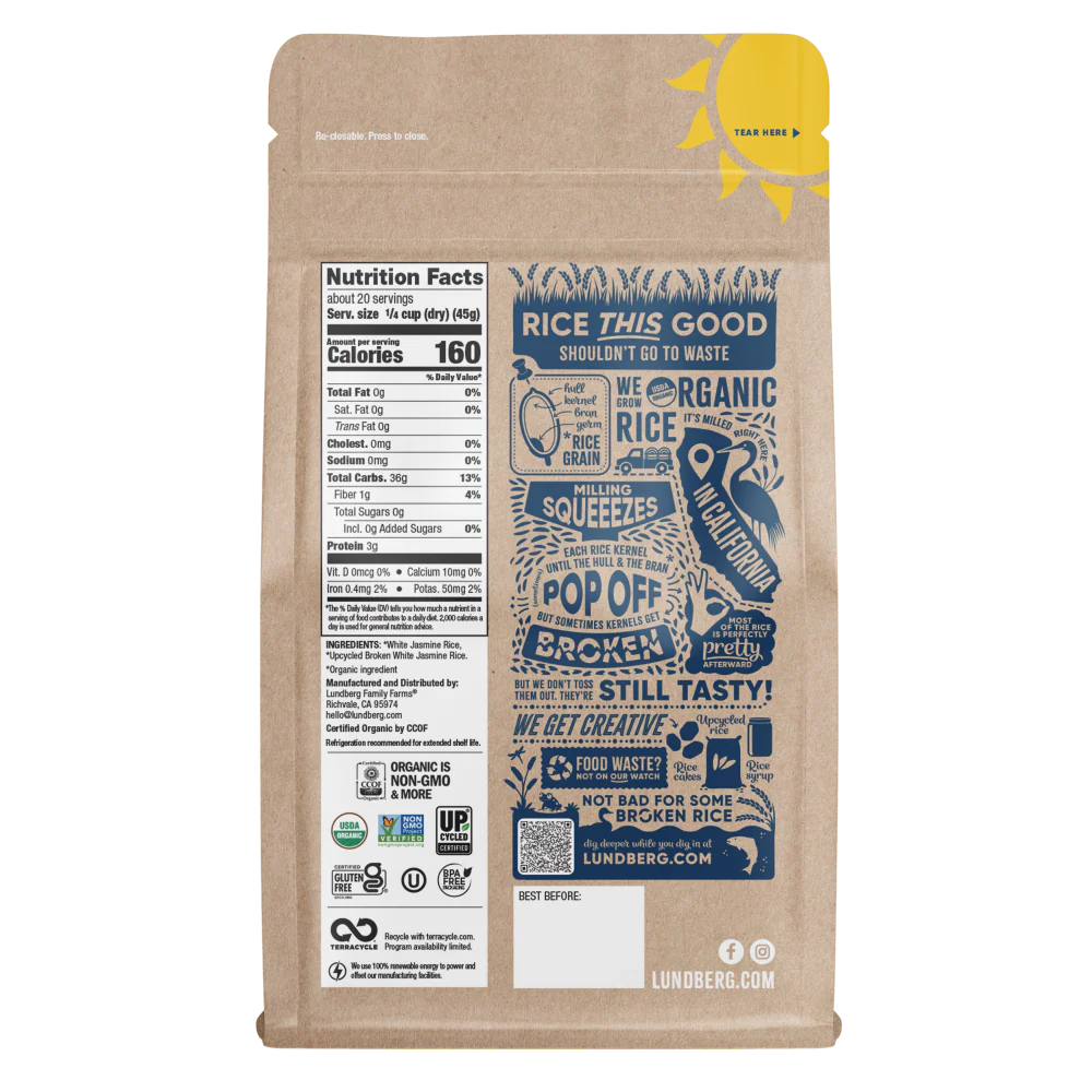 Upcycled Organic White Jasmine Rice - Image 4